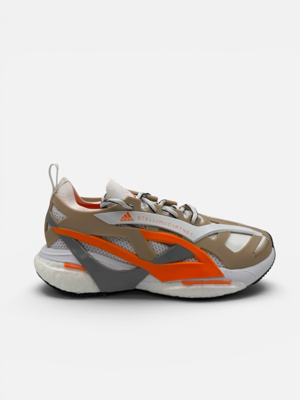 Adidas by Stella McCartney SolarGlide women’s trainers - ash pearl/signal orange